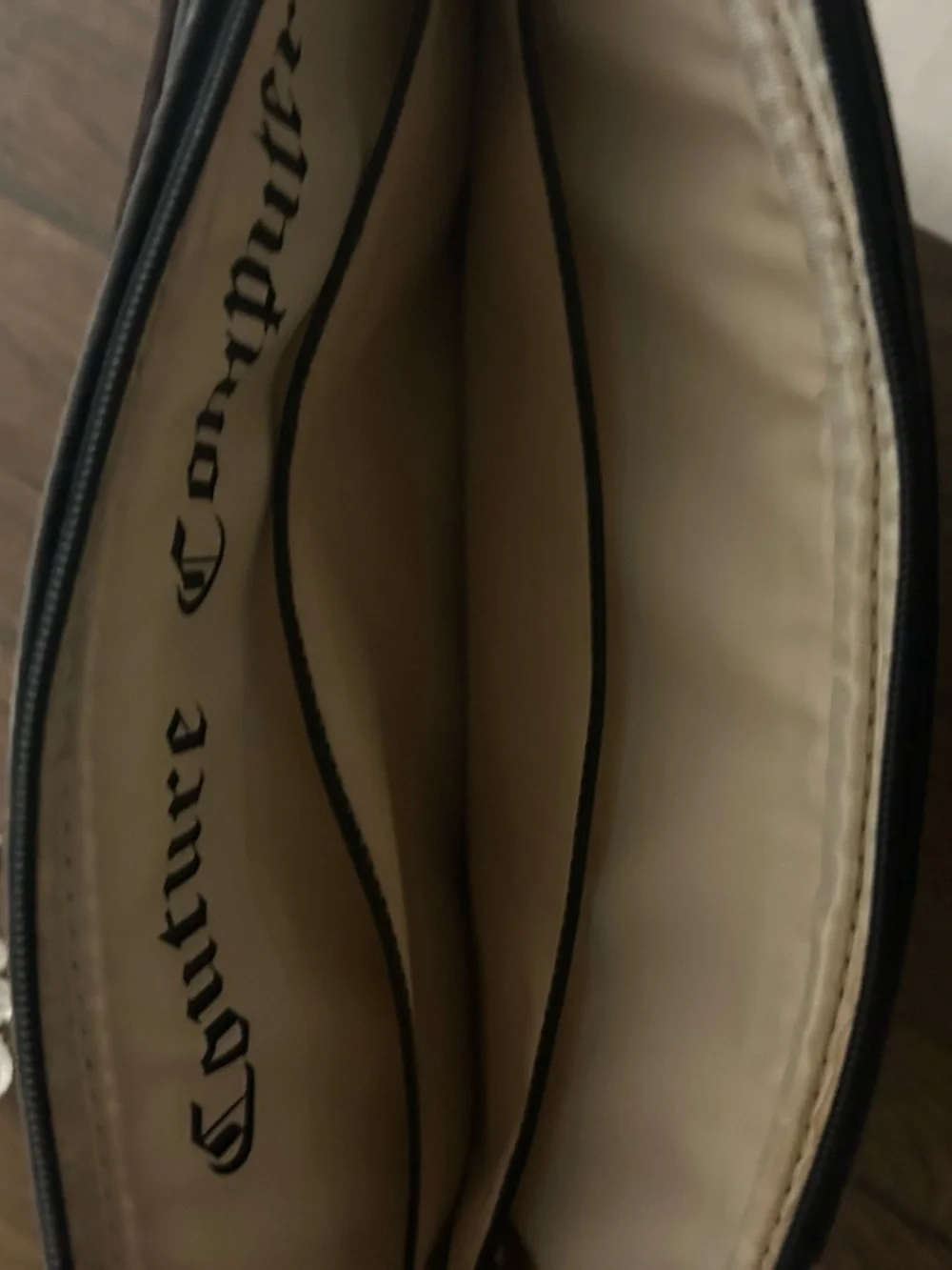 Juicy Couture Dark Brown Suede lap top, iPad padded protector.